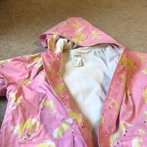 Girls horse rain coat